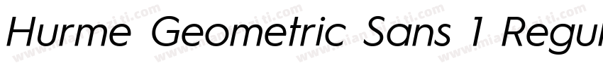 Hurme Geometric Sans 1 Regular字体转换
